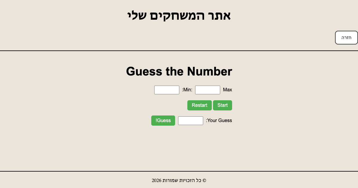 Cover art for Guess the Number