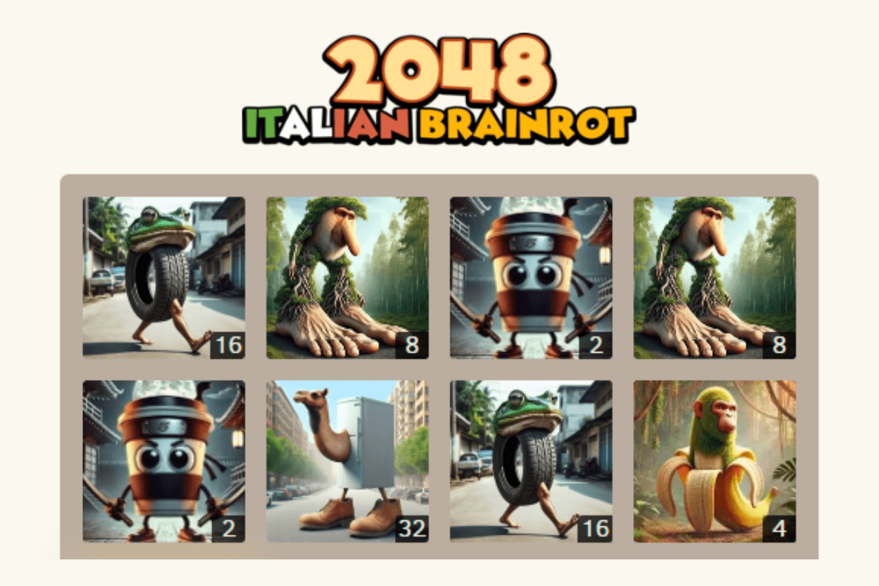 2048 Italian Brainrot
